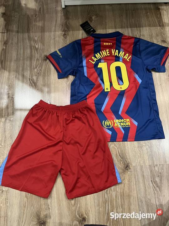Strój piłkarski FC Barcelona Yamal czerwony Głuchołazy