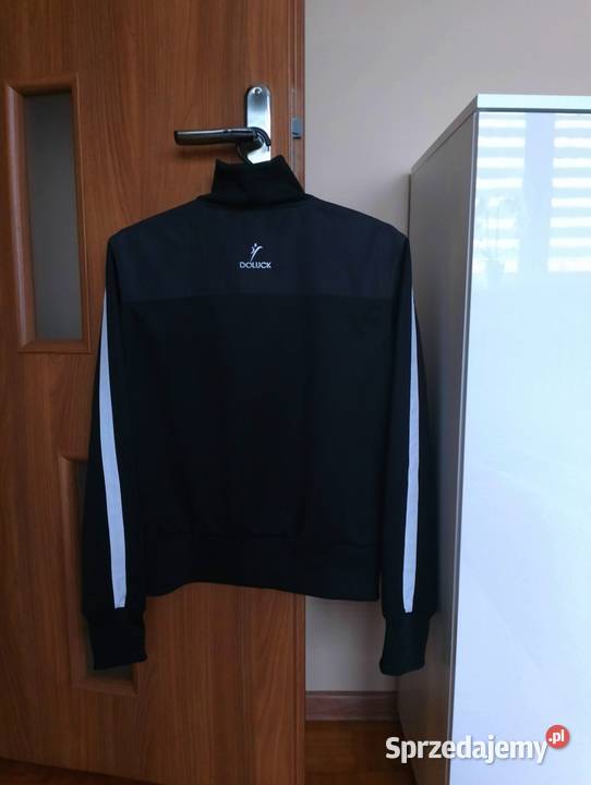 LUKSUSOWA kurtka bluza damska czarna róż M L Bez wzoru Moda i Styl