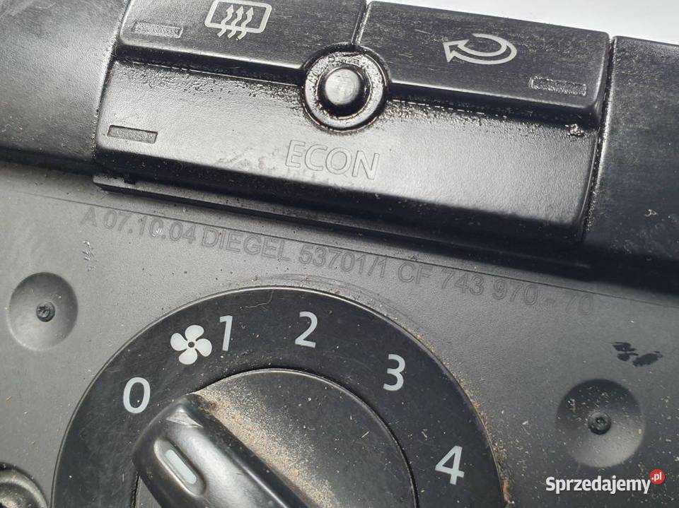 PANEL KLIMATYZACJI VOLKSWAGEN CADDY III osobowe Pozostałe