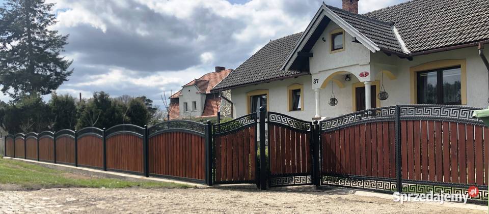 Brama 34 m dwuskrzydłowa kuta drewno łuk OCYNK kujawsko-pomorskie Szczecin sprzedam