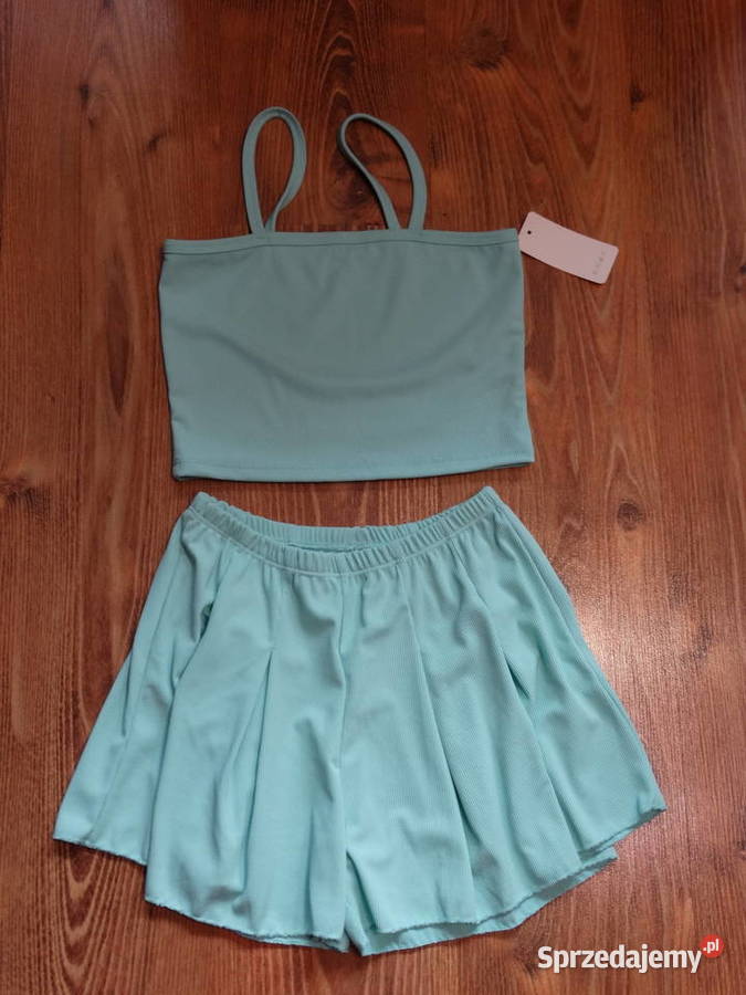 Komplet top spódnicospodenki prążek r152 12lat Legnica