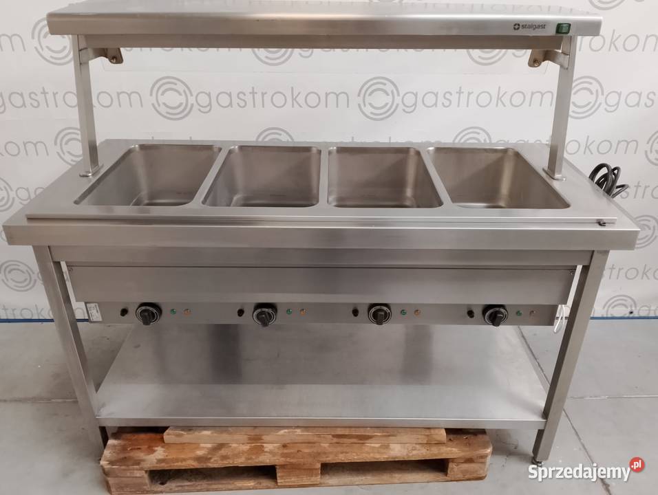 Stanowisko bemarowe 4xGN11 Stalgast z nadstawką Wrocław