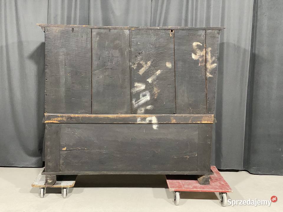 Antyczny rzeźbiony kredens komoda szafka