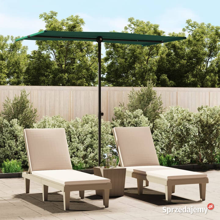 Parasol ogrodowy na aluminiowym słupku 180x110 mazowieckie Warszawa
