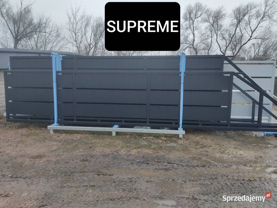 Brama przesuwna panelowa 600x142 SUPREME ocynk Oborniki Śląskie