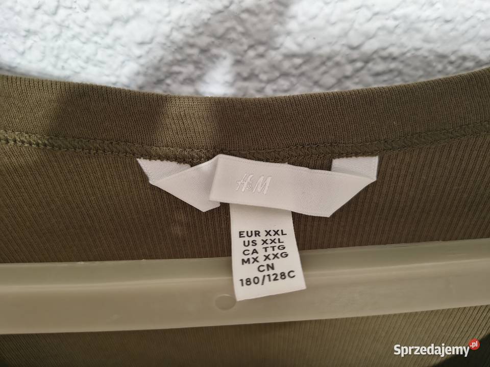HM top nowy khakioliwkowy rXXL44 zielony Zamość sprzedam