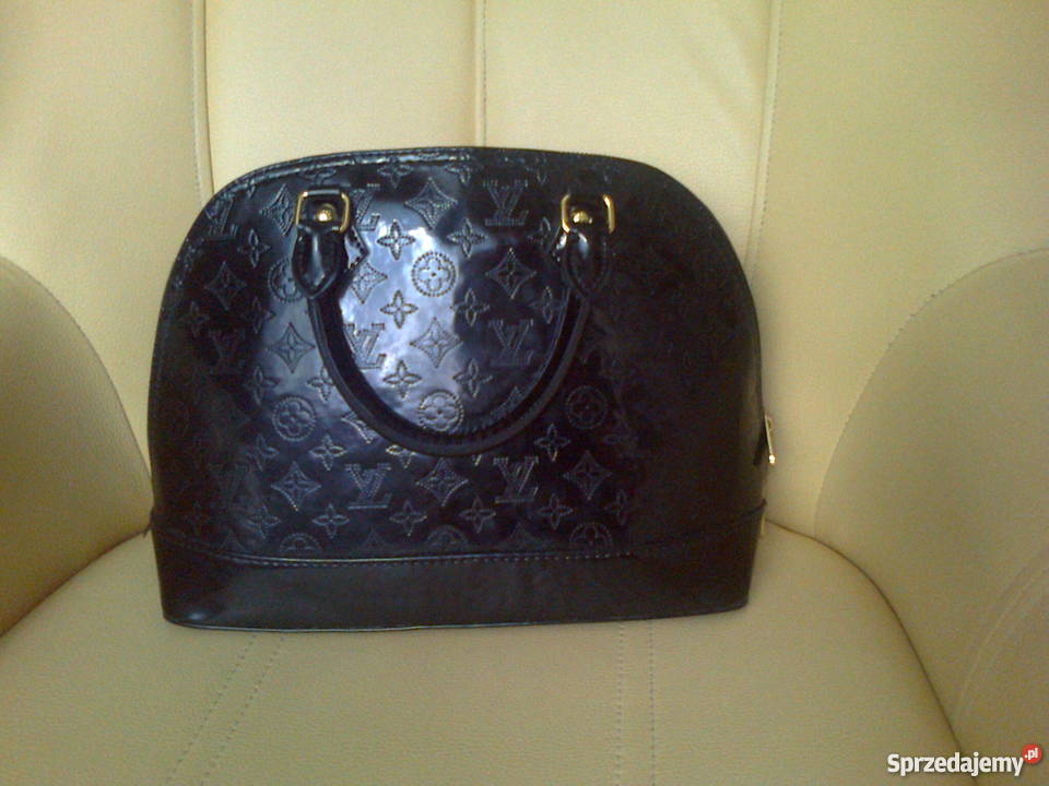 LV Alma czarna torebka kuferek lakierowana wielkopolskie