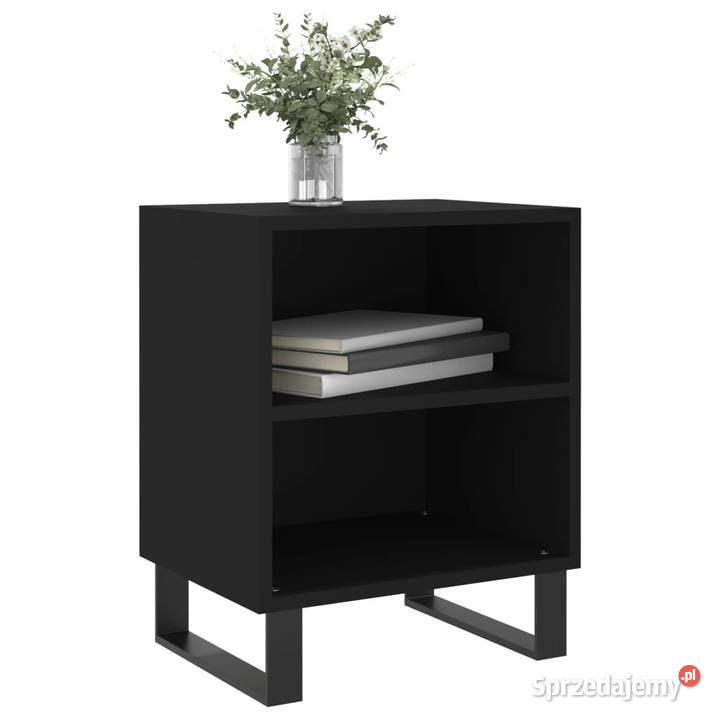 Szafka nocna czarna 40x30x50 materiał Nocne Warszawa