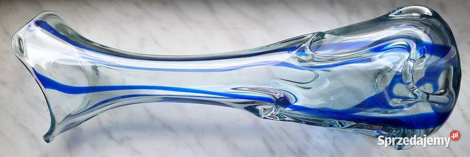 Stary Duży Szklany Wazon Sękacz