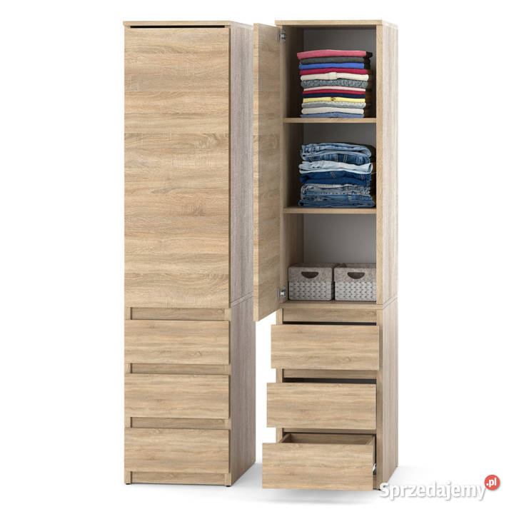 Szafa drewniana garderoba do sypialni 3 szuflady 40cm warmińsko-mazurskie Elbląg