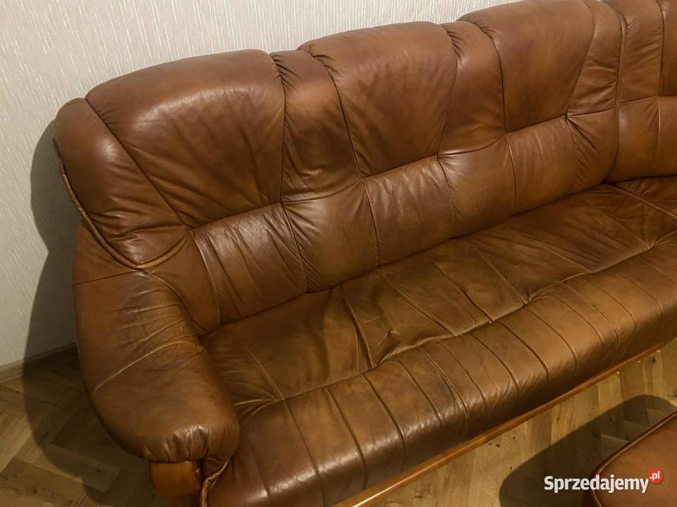 Narożnik skórzany pięcioosobowy z funkcją spania Częstochowa