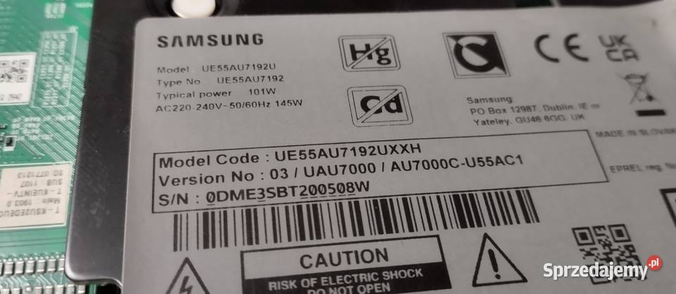SAMSUNG UE55AU7192UCzęsci kujawsko-pomorskie Bydgoszcz