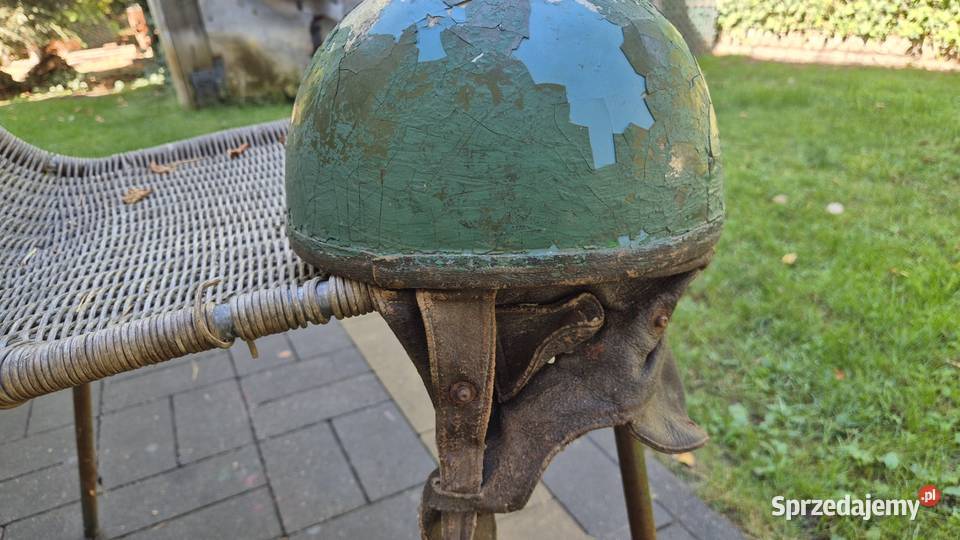 Oryginalny Kask orzeszek PRL Warszawa