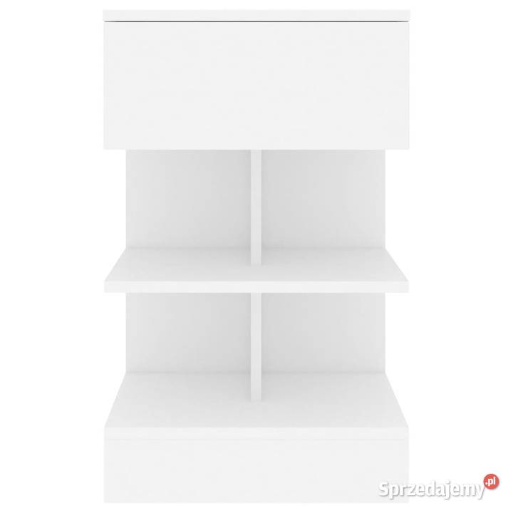 Szafka nocna biała 40x35x65 materiał
