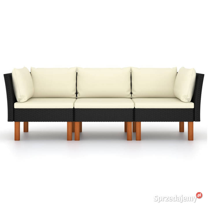 3osobowa sofa ogrodowa z poduszkami polirattan mazowieckie Warszawa
