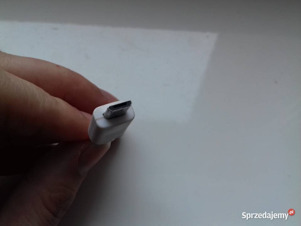 Kabel USB microUSB 150 płaski biały używany Bydgoszcz