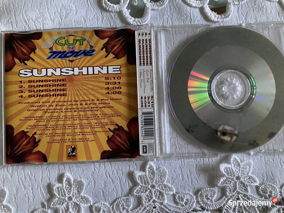 Płyta CD Single Cut N Move Sunshine Lata 90 Czerwionka-Leszczyny