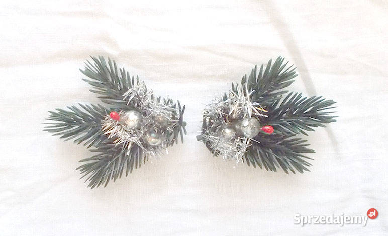 prl ozdoby świąteczne prl gałązki na stół prl zielony zachodniopomorskie Szczecin