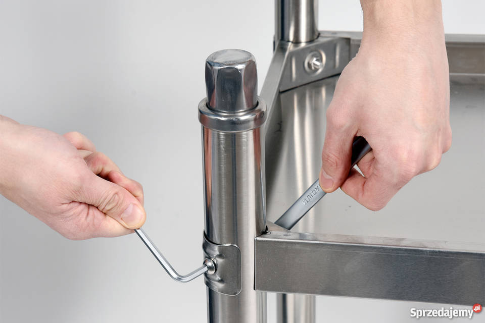 Stół roboczy z półką 140x60 stal nierdzewna Yato