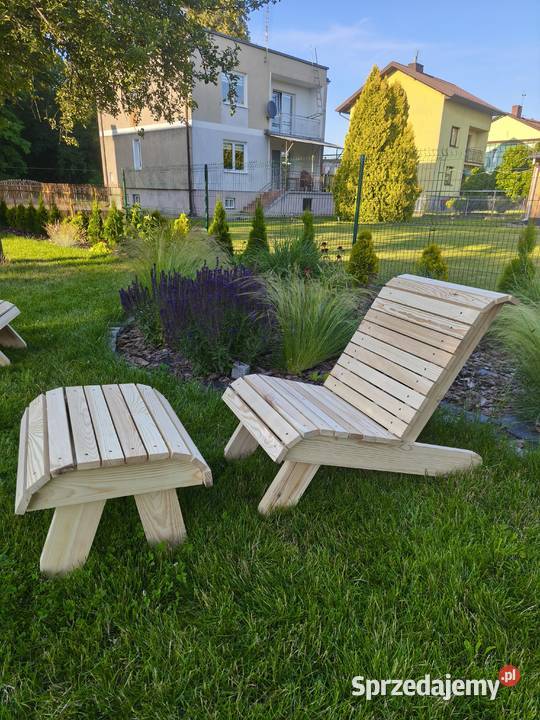 leżak ogrodowy drewniany drewno mazowieckie Warszawa