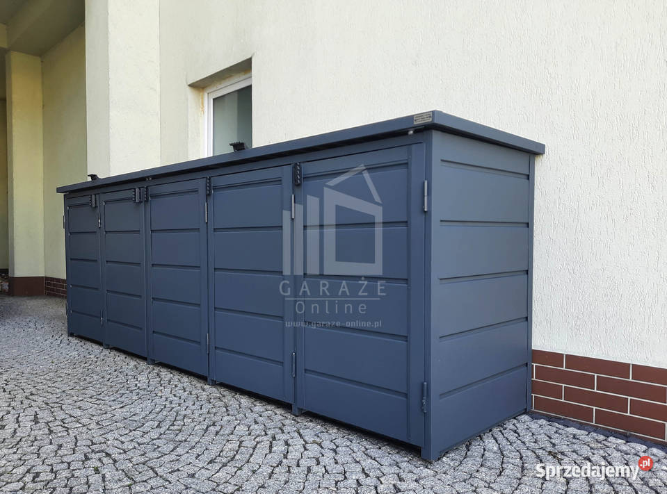 wiata śmietnikowa obudowa kubłów 345x80x120 śląskie Wisła