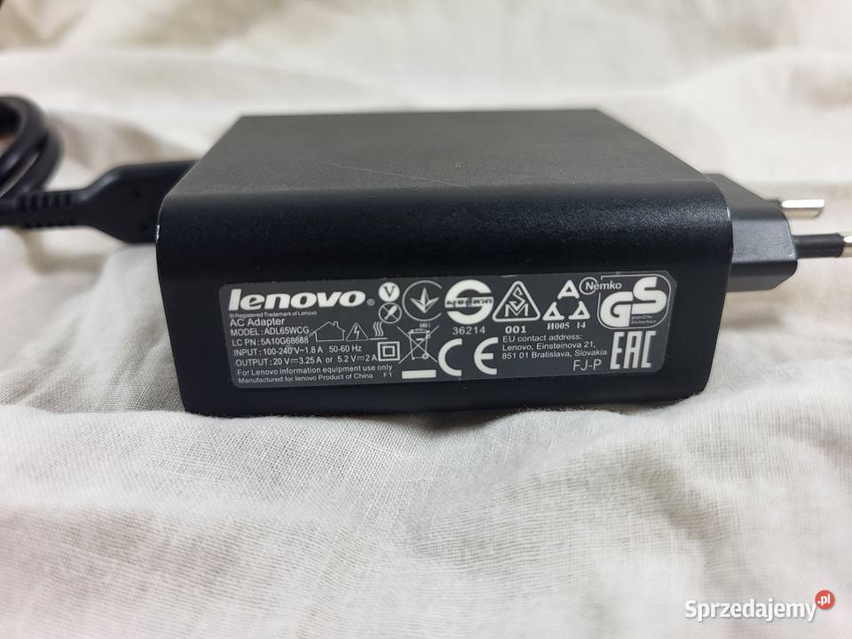 Oryginalny zasilacz Lenovo Yoga 3 ADL65WCG Warszawa