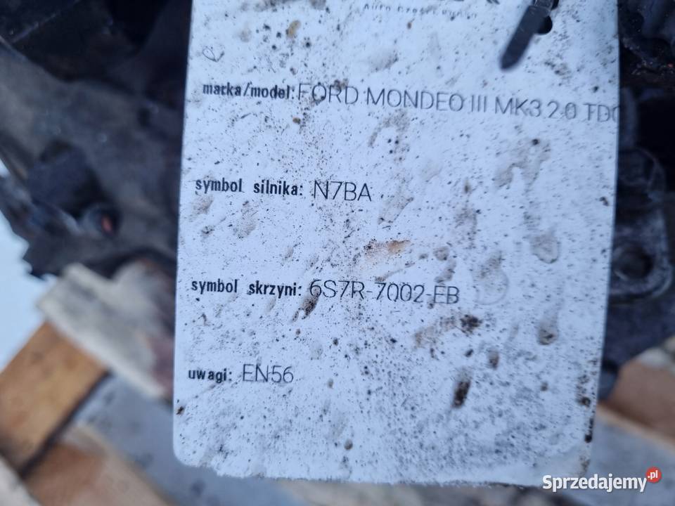 Ford Mondeo MK3 20 TDCI SKRZYNIA BIEGÓW manualna Janów