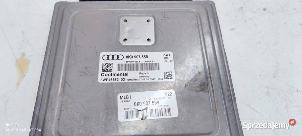 KOMPUTER STEROWNIK SILNIKA AUDI A4 A5 8K0907559 Części samochodowe Przystajń