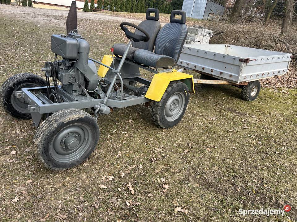 Traktorek sam z przyczepką Andoria s7 ciągnik Oświęcim
