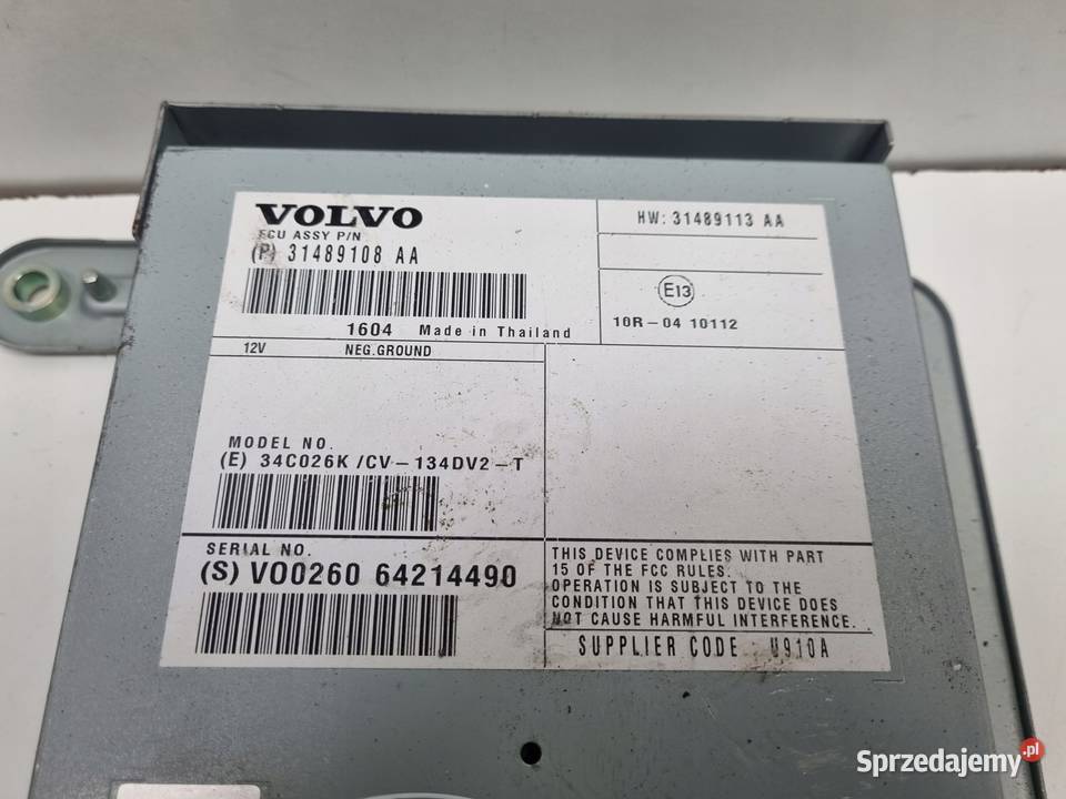 Volvo VOLVO V60 I S60 II V40 II WZMACNIACZ RADIA osobowe Części samochodowe lubelskie Chełm
