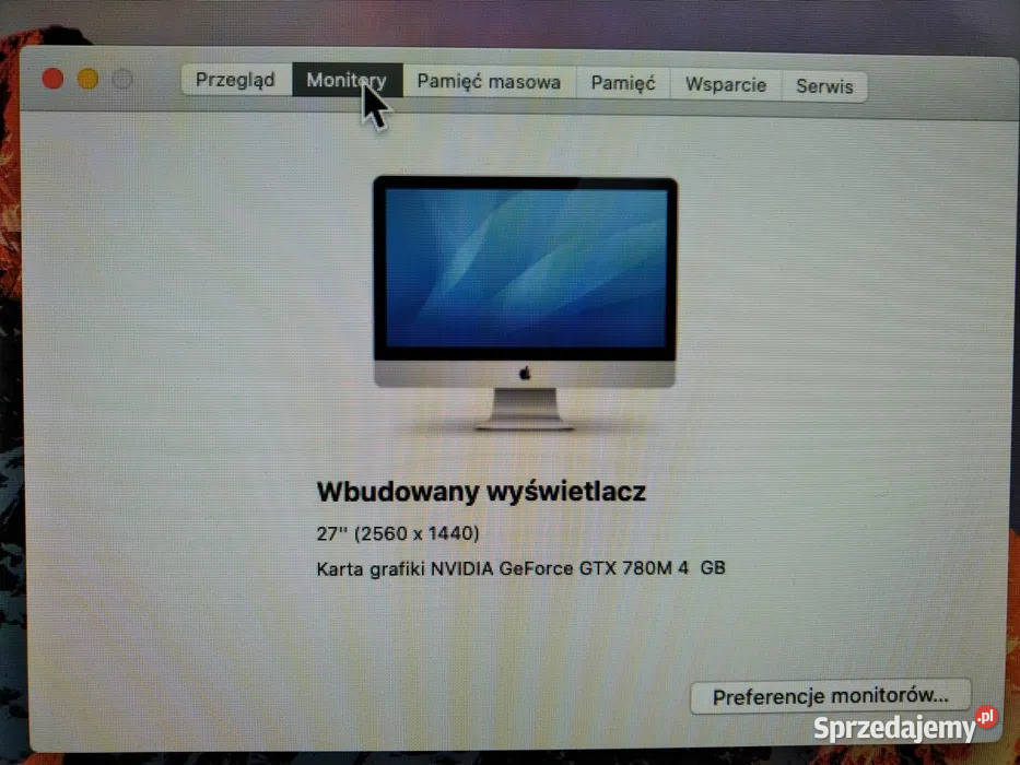 iMac 27 INTEL i7 35ghz SSDHDD 112TB 32GB VRAM4GB podkarpackie