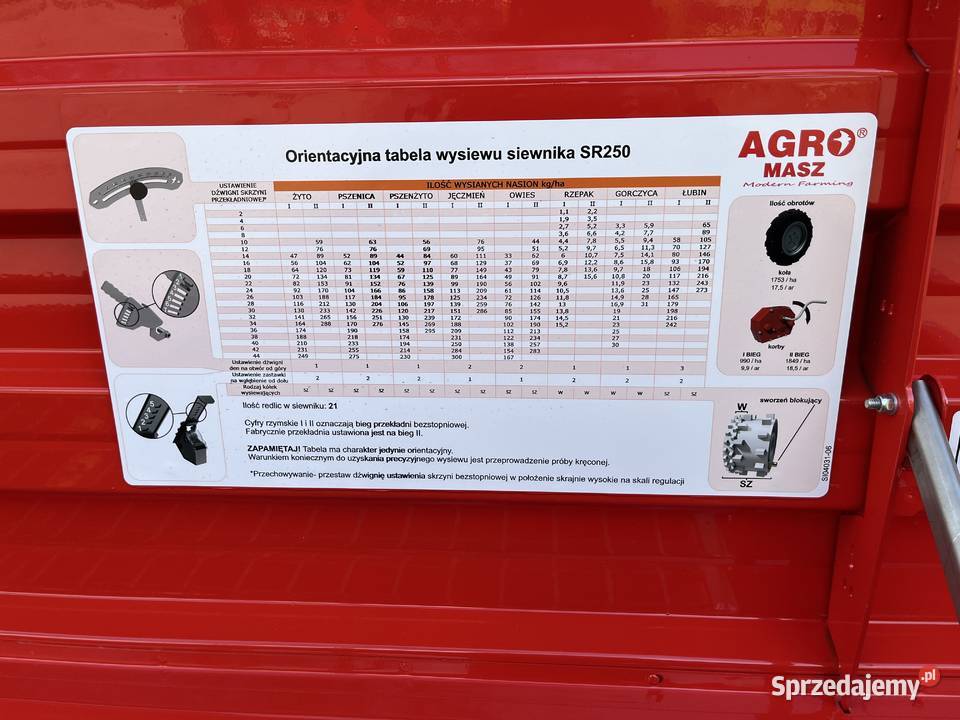 Siewnik zbożowy Agromasz 25m Agromasz Bomet Rawa Mazowiecka