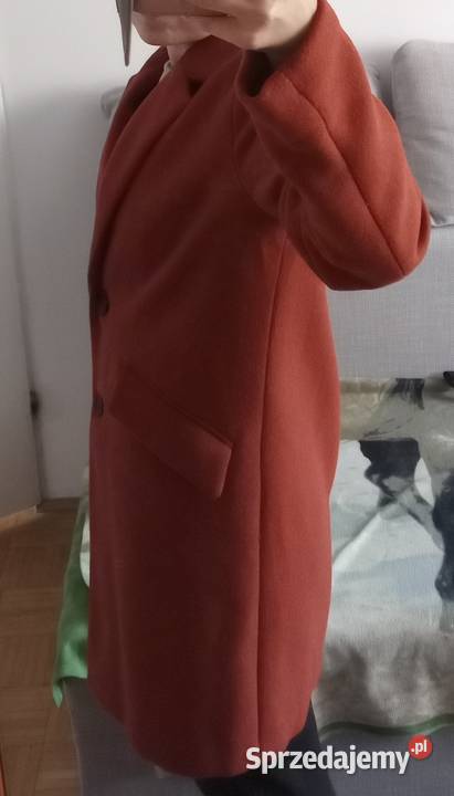 płaszcz zimowy mango L 40 ceglasty Chełm