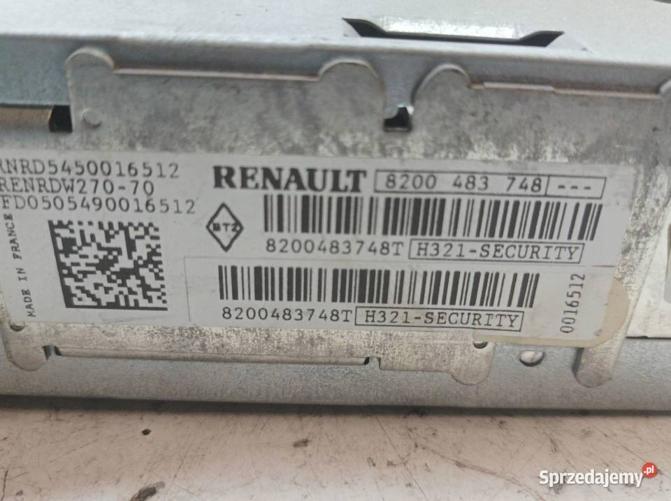 RADIO 8200483748 Renault Laguna II 20002007