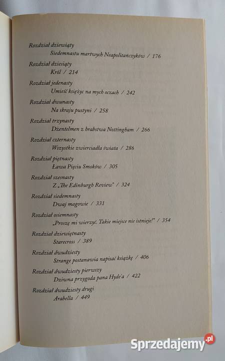 Jonathan Strange i pan Norrell TOM 2 fantasy podlaskie Hajnówka