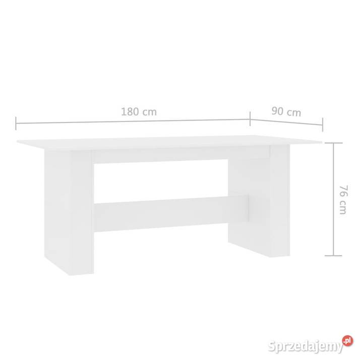 Stół jadalniany biały 180x90x76 materiał sprzedam