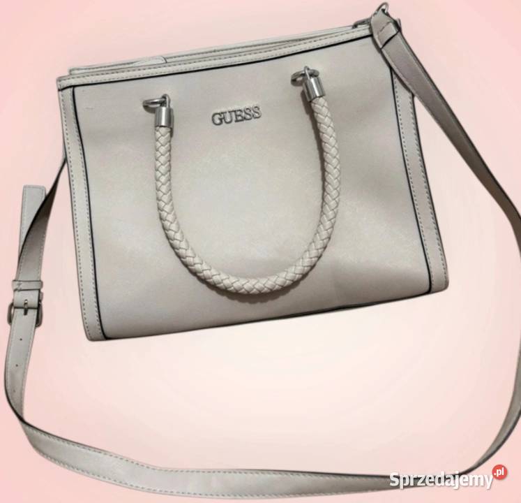 Kremowa torebka Guess Mszana Dolna