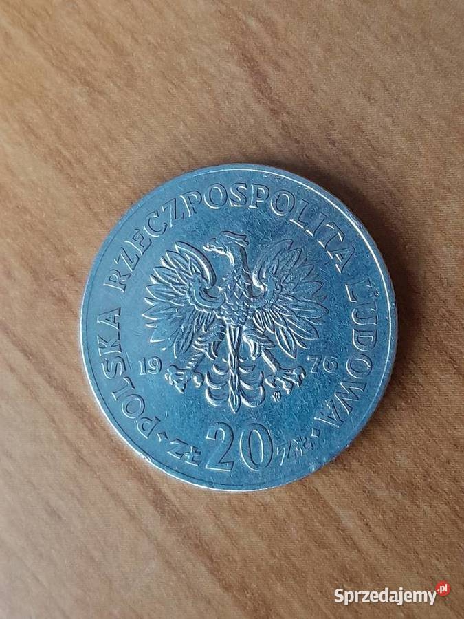 Moneta 20 1976 Marceli Nowotko Polkowice