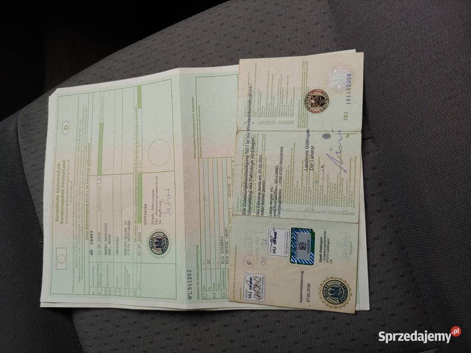 Kia Sorento 25 CRDI Świeżo sprowadzony z Niemiec Rok produkcji 2006 Grabówiec