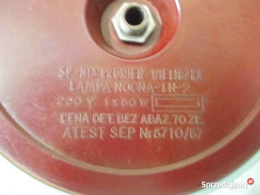 Stare lampki nocne PRL vintage sprawne Bielsko-Biała