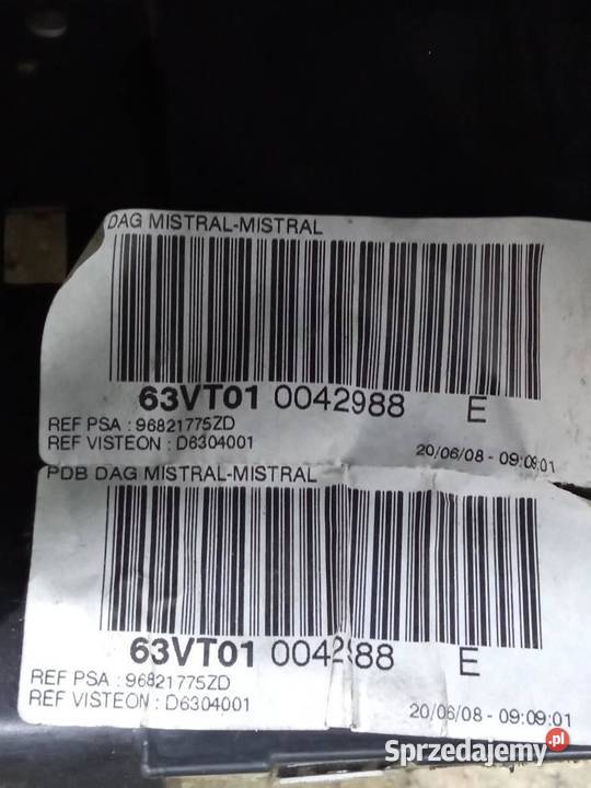 DESKA ROZDZIELCZA KOKPIT KONSOLA PODUSZKA