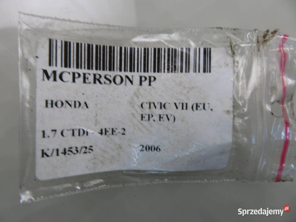 MCPERSON PRAWY PRZEDNI HONDA CIVIC VII 17 CTDi osobowe Amortyzatory