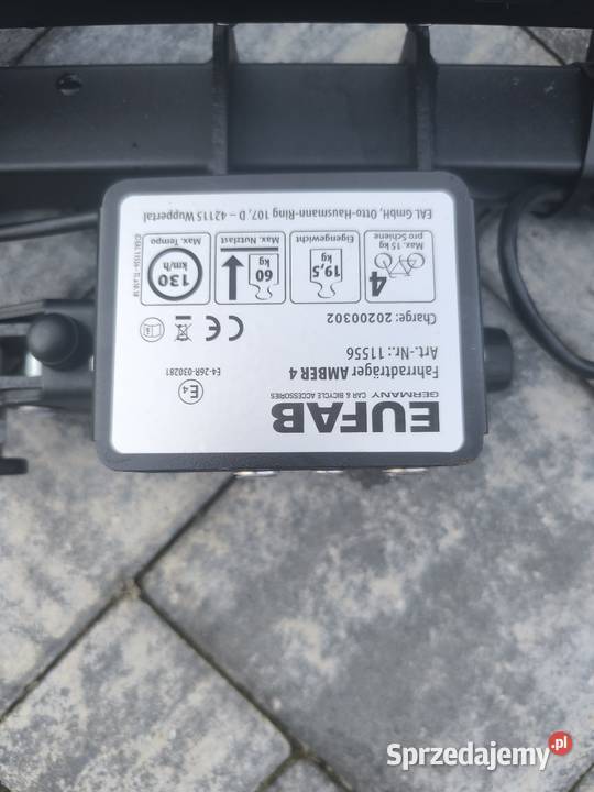 Bagażnik rowerowy Eufab Amber 4 użyty jeden raz Siedlce