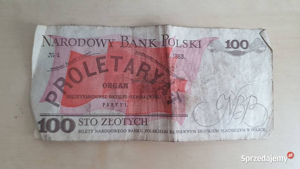 100 złotych starych polskich z 1 grudnia 1988 r mazowieckie Warszawa