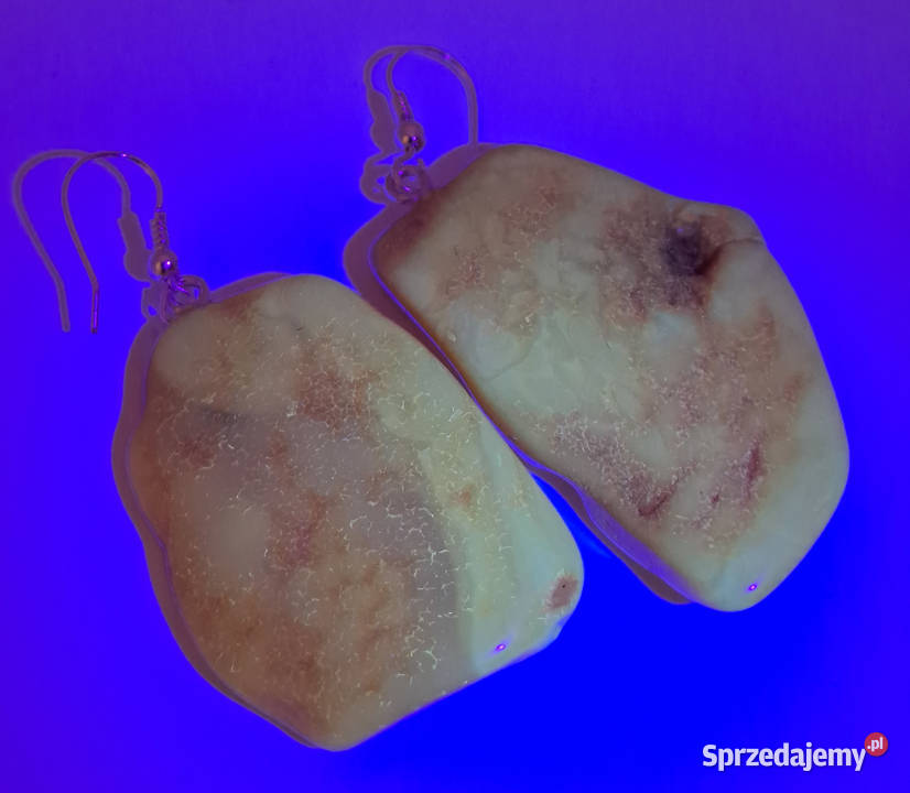 Kolczyki z BURSZTYNU bursztyn bałtycki bryłki