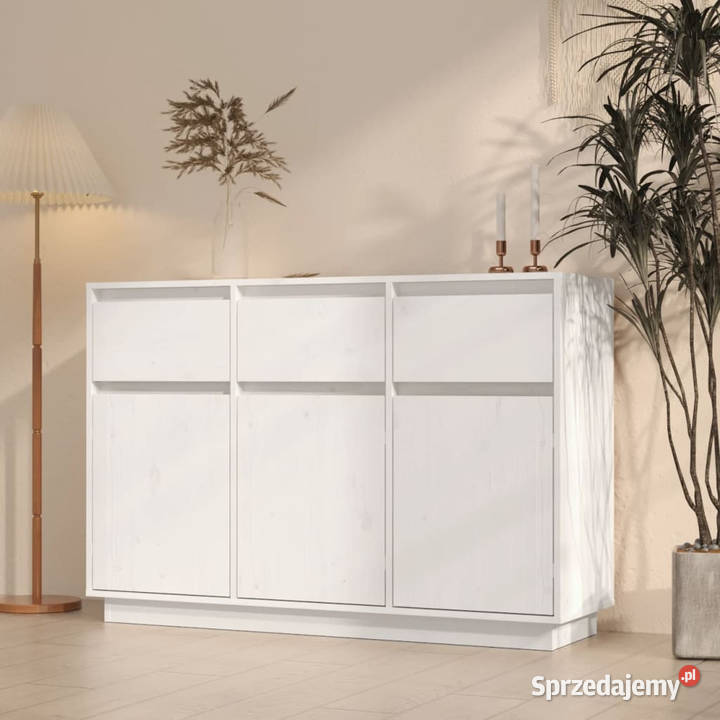 Szafka biała 110x34x75 lite drewno sosnowe mazowieckie sprzedam