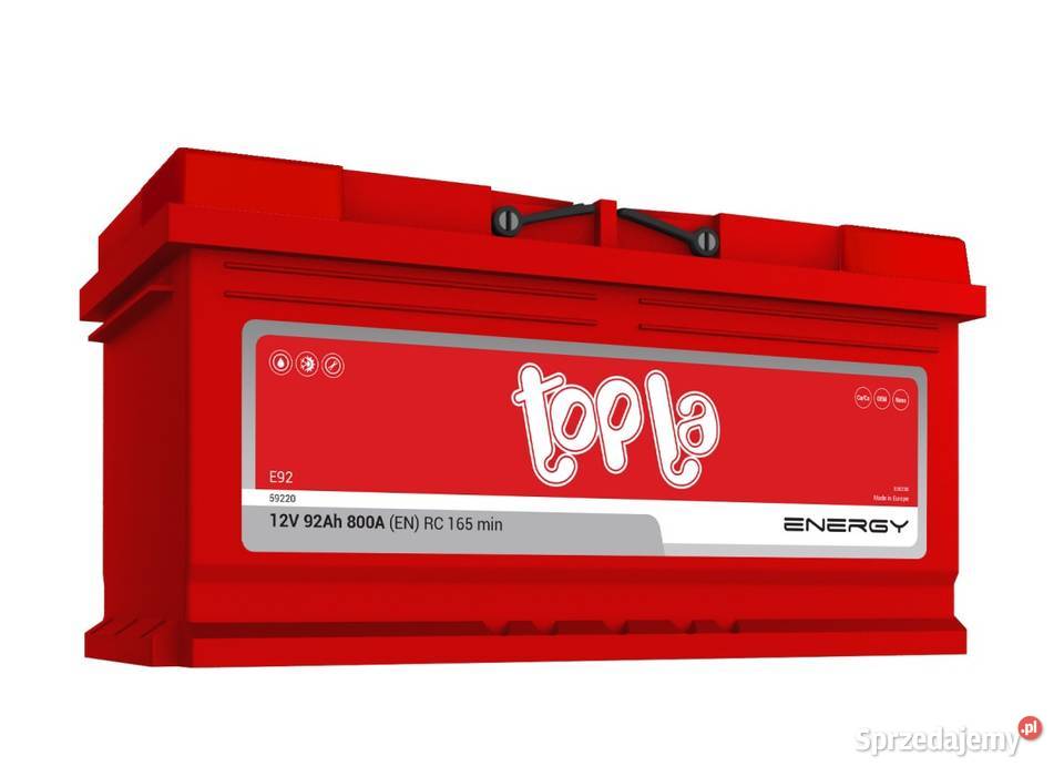 Akumulator Topla Energy 92Ah 800A E92 dolnośląskie Jelcz-Laskowice sprzedam