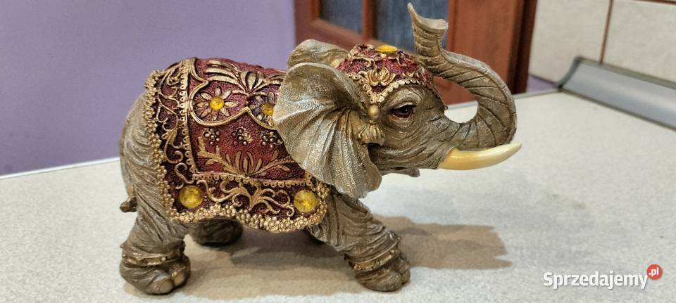 Słoń na szczęście inny kolor Wyposażenie wnętrz mazowieckie Gostynin