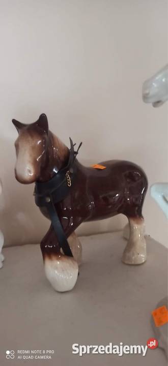 Koń porcelanowy pociągowy 150 Gdańsk