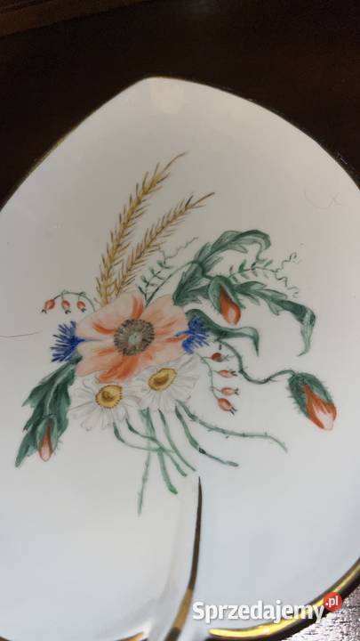 Patera listek Recznie malowany Gdańsk